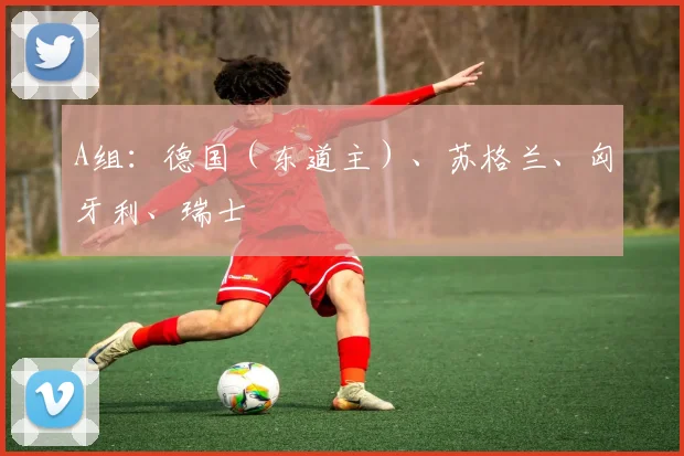 A组：德国（东道主）、苏格兰、匈牙利、瑞士